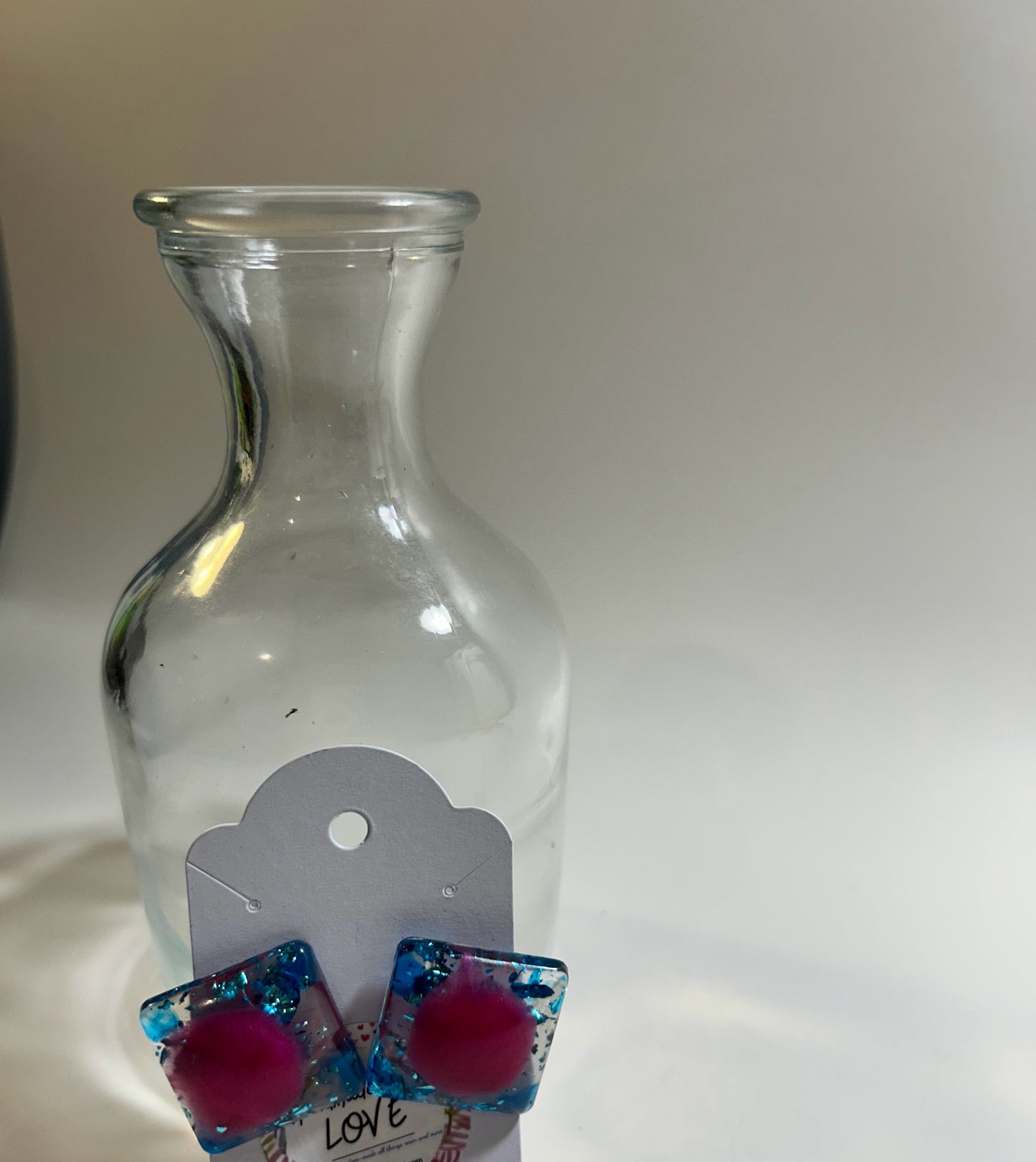 Two tone Square Earring