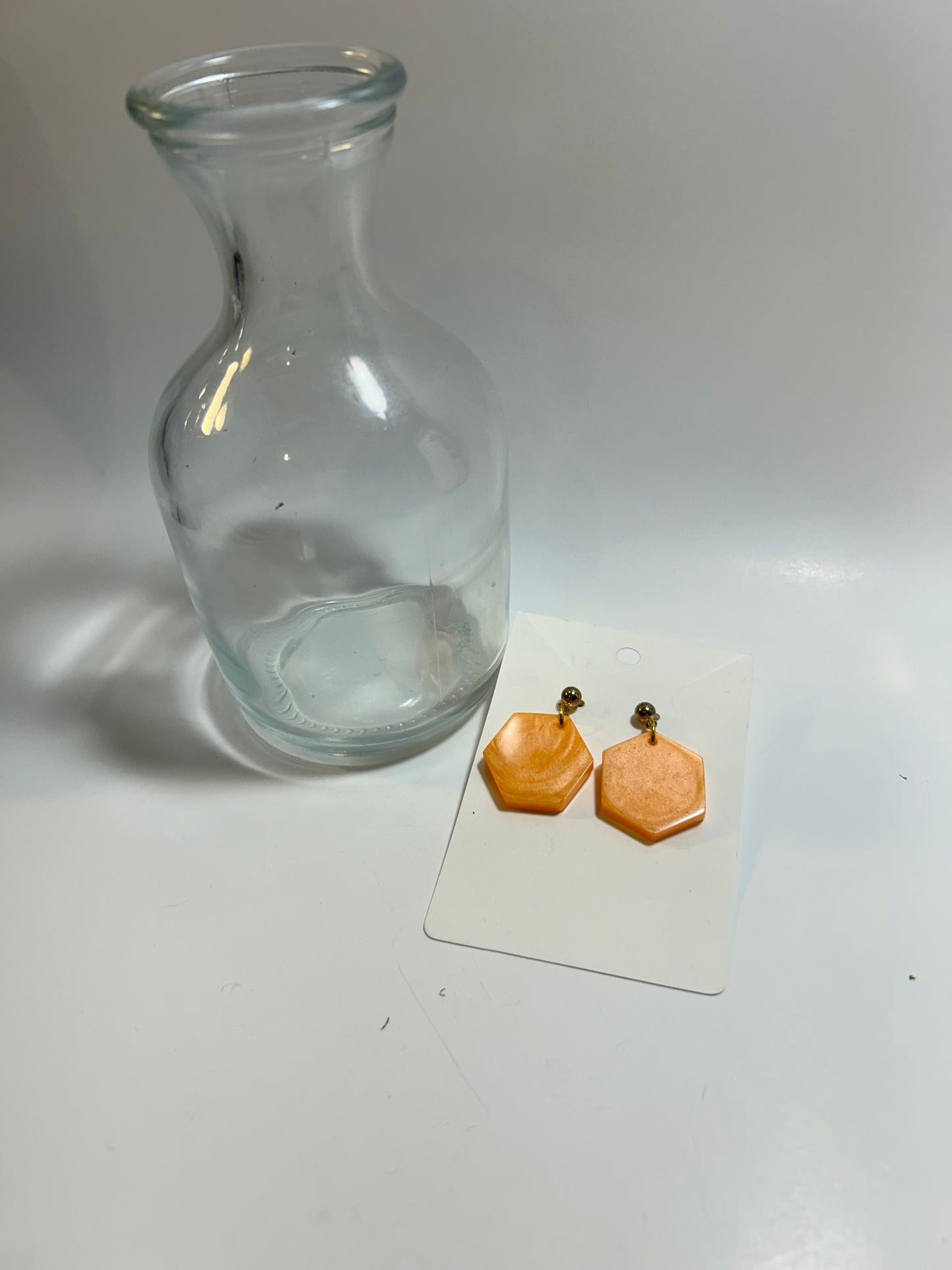 Small Hexagon Earring