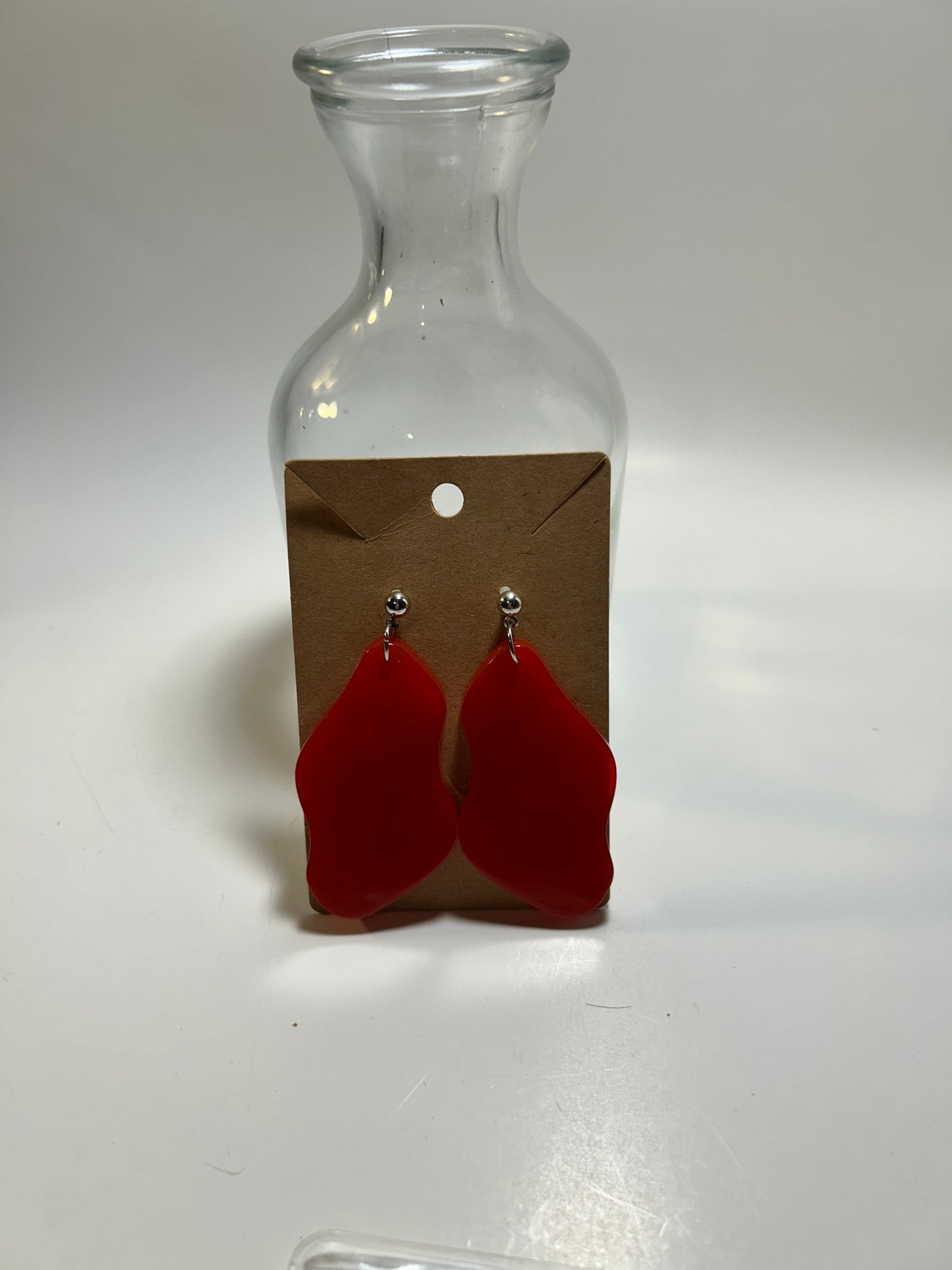 Red Sway Resin Earring