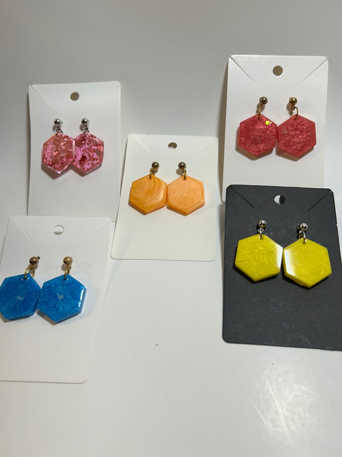 Small Hexagon Earring