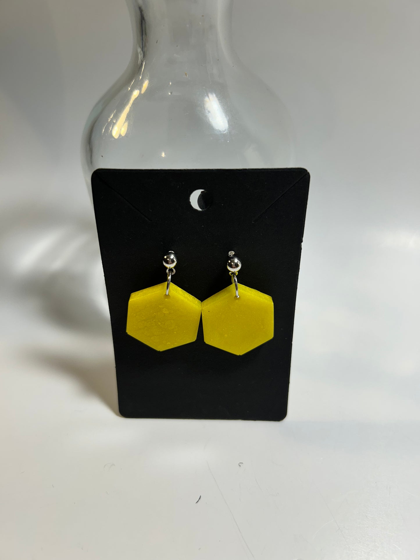 Small Hexagon Earring
