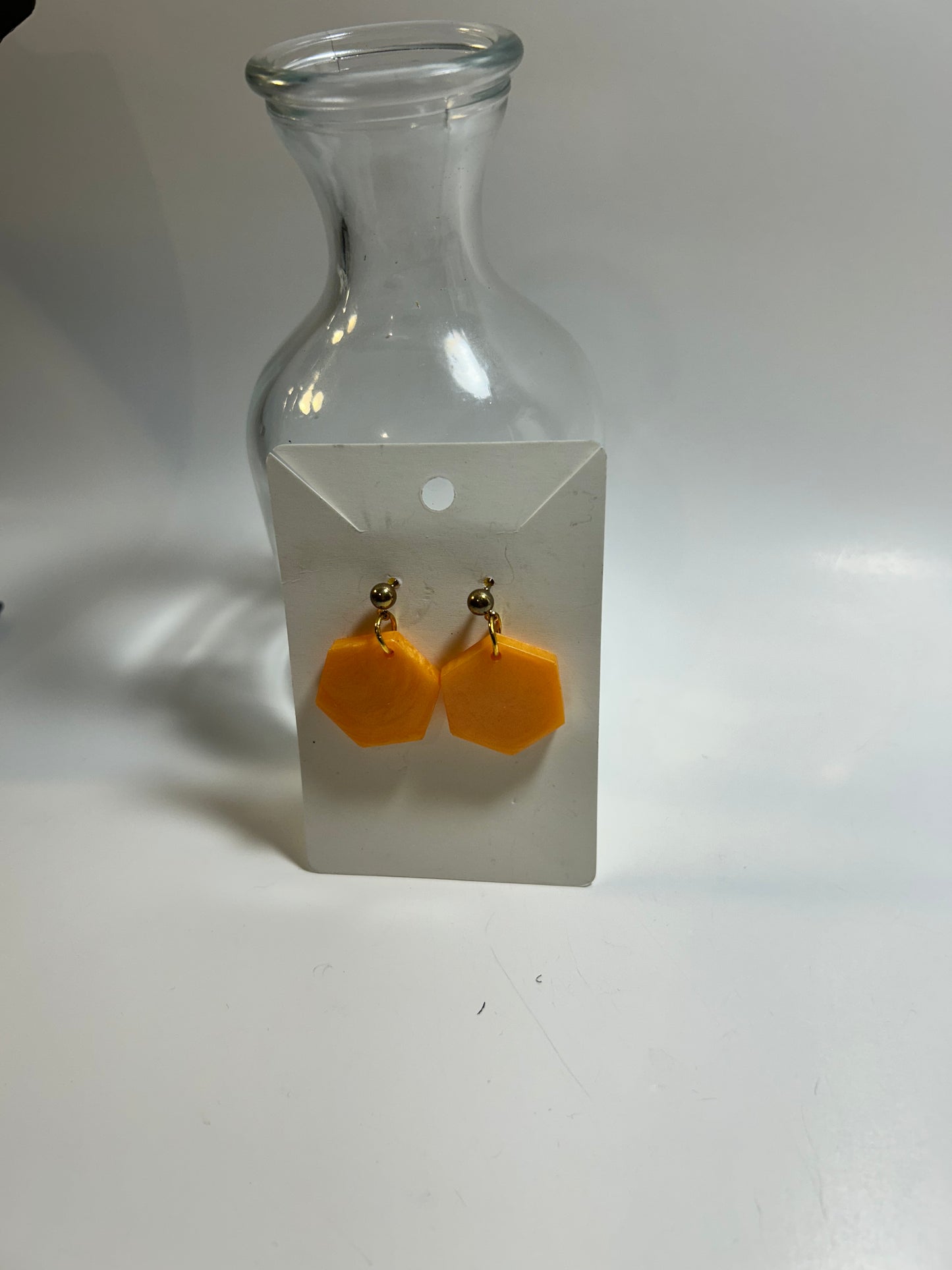 Small Hexagon Earring