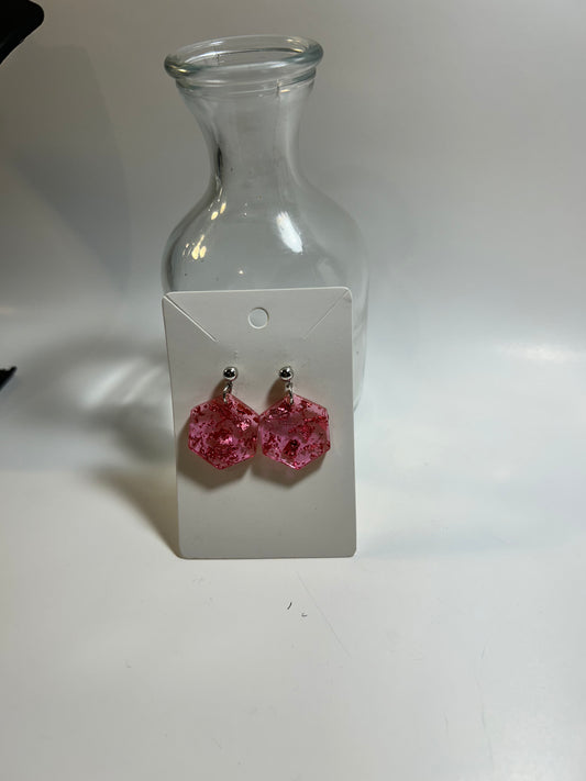 Small Hexagon Earring