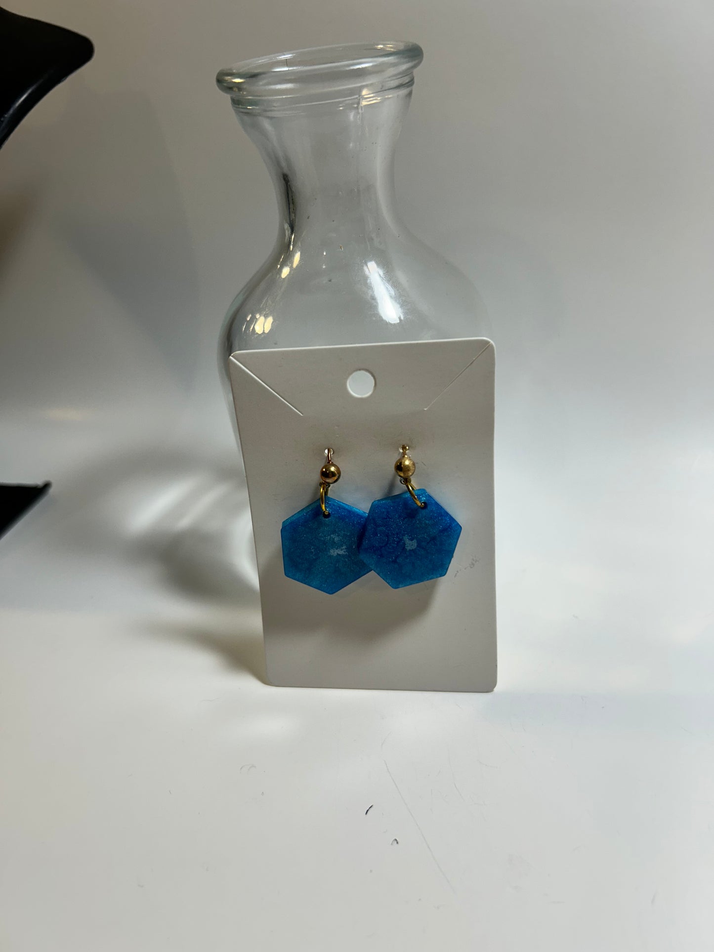 Small Hexagon Earring