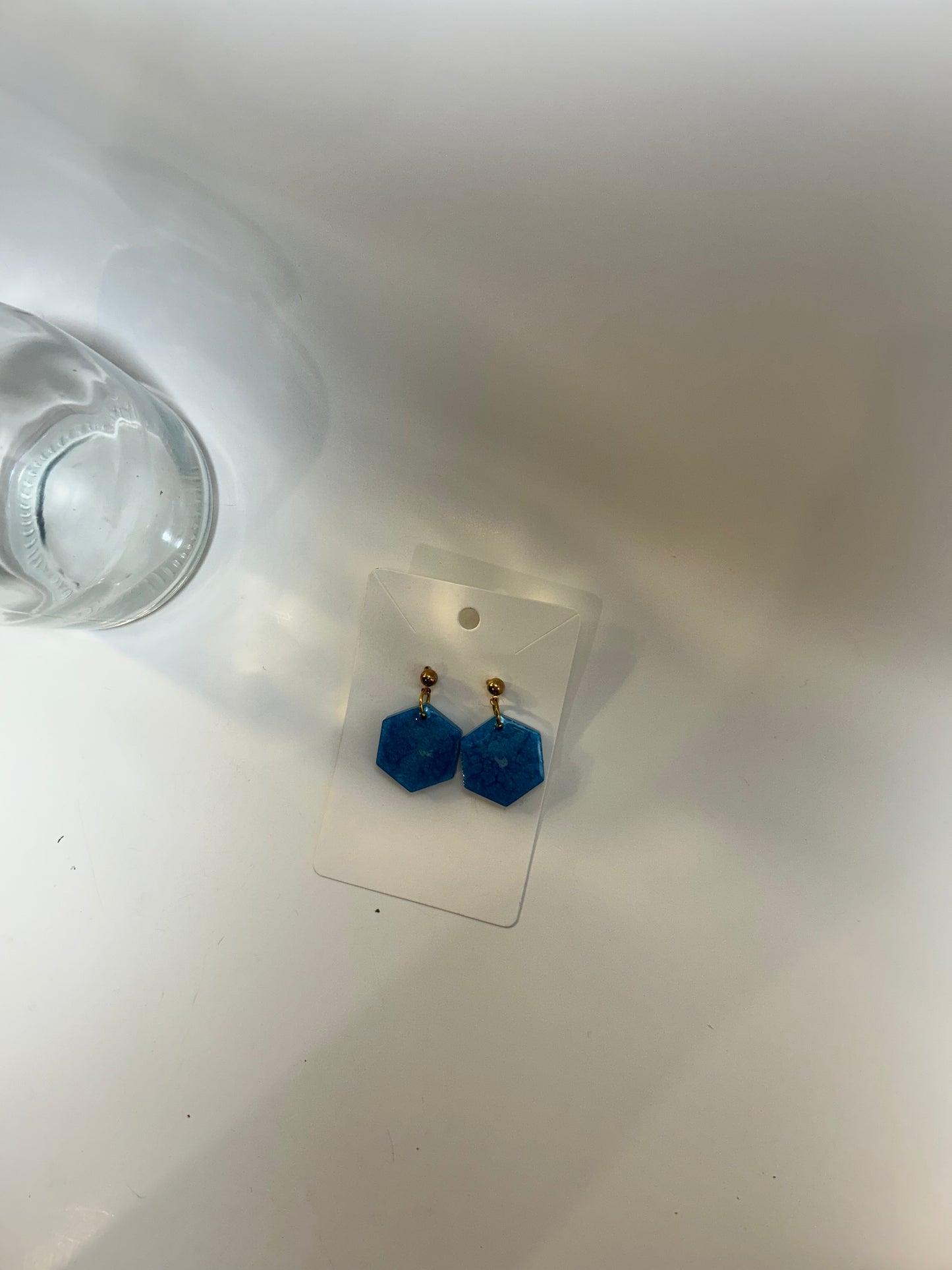 Small Hexagon Earring